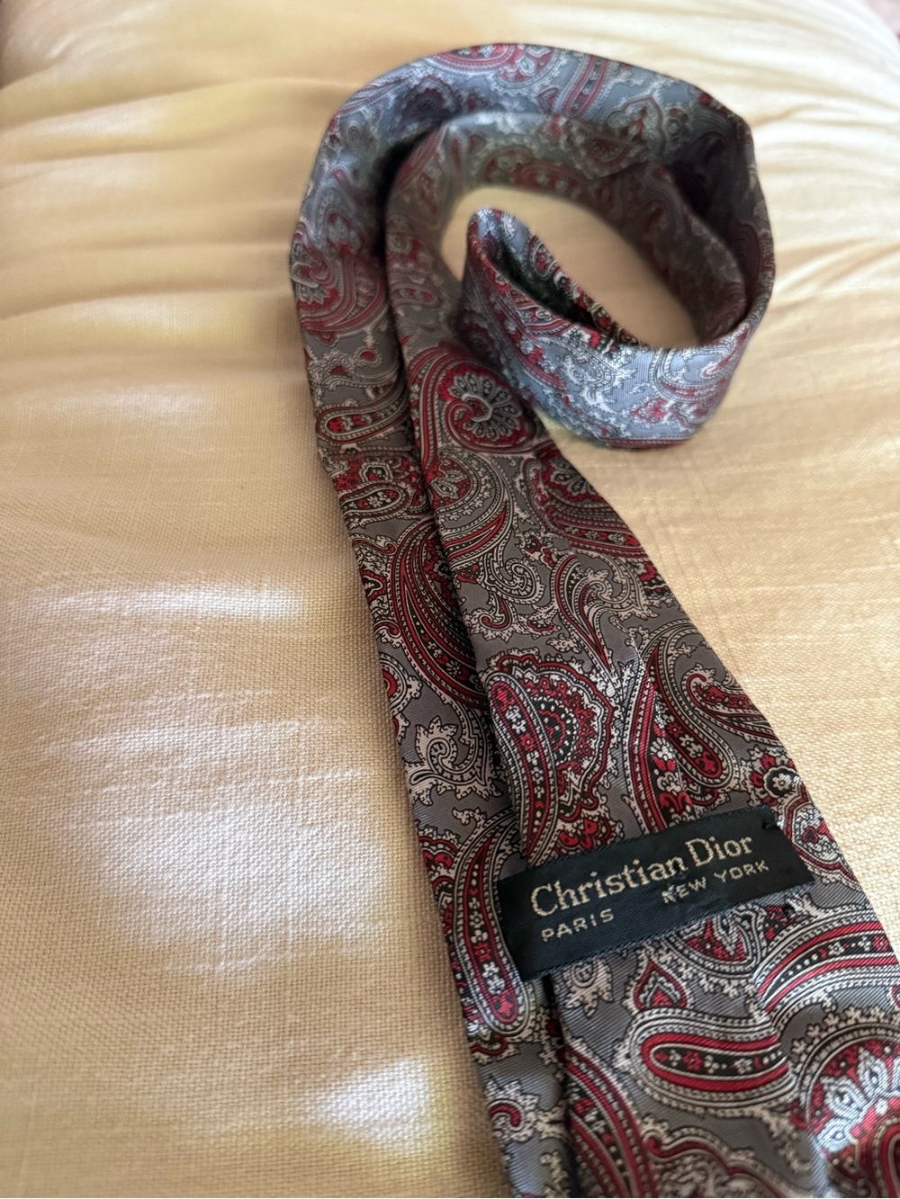 Vintage Dior Paisley Silk Tie